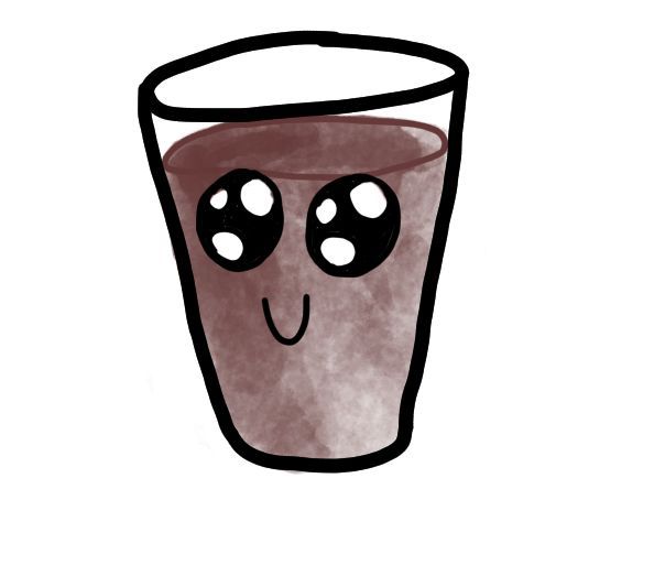 Une ecocup avec des yeux mignons et un sourire