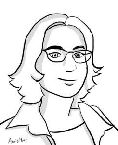 Autoportrait illustré d’Anaïs Huet